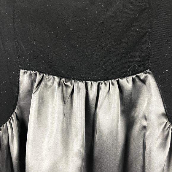 VTG Victor Costa Formal Dress Womens 8 Ruffle Velvet Satin Whimsigoth 80s Witchy - Picture 5 of 16